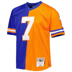 John Elway Denver Broncos 1990 Split Legacy Replica Jersey - Royal/Orange on sale