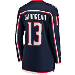 Johnny Gaudreau Columbus Blue Jackets Fanatics Women's Breakaway Player Jersey - Navy Jerseys