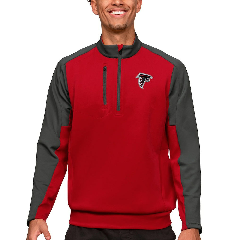 Atlanta Falcons Antigua Team Quarter-Zip Pullover Top - Red online