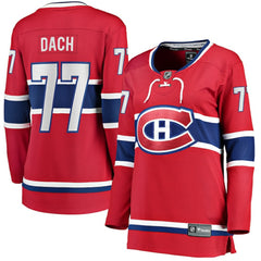 Kirby Dach Montreal Canadiens Fanatics Women's Home Breakaway Player Jersey - Red Jerseys