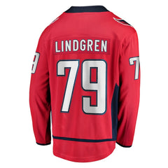 Charlie Lindgren Washington Capitals Fanatics Home Breakaway Player Jersey - Red Jerseys