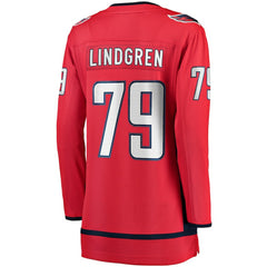 Charlie Lindgren Washington Capitals Fanatics Women's Home Breakaway Player Jersey - Red Jerseys