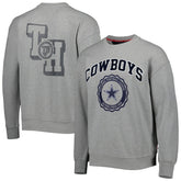 Dallas Cowboys Tommy Hilfiger Ronald Crew Sweatshirt - Heather Gray on sale