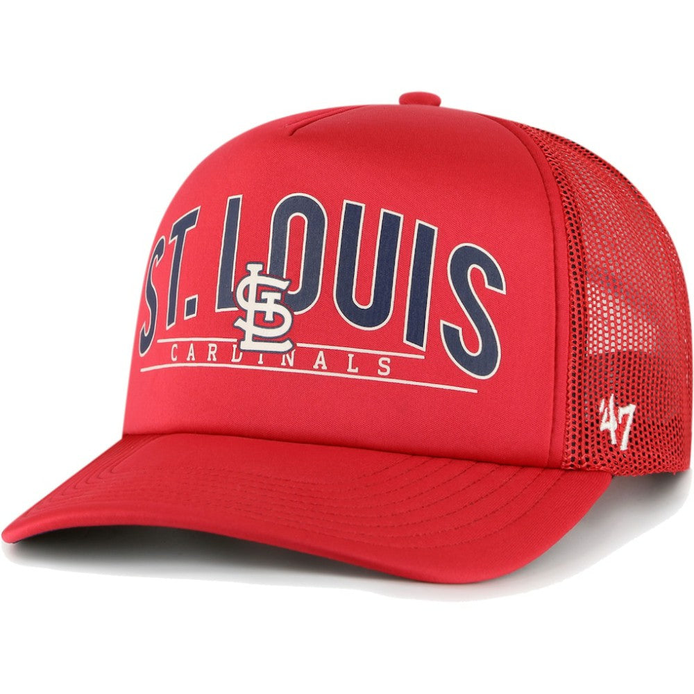 St. Louis Cardinals Backhaul Foam Trucker Snapback Hat Red
