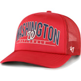 Washington Nationals Backhaul Foam Trucker Snapback Hat Red