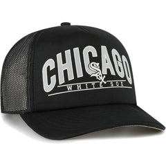 Chicago White Sox Backhaul Foam Trucker Snapback Hat Black