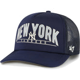 New York Yankees Backhaul Foam Trucker Snapback Hat Navy