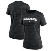 Las Vegas Raiders Women's Sideline Velocity Performance T-Shirt - Black cheap