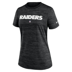 Las Vegas Raiders Women's Sideline Velocity Performance T-Shirt - Black cheap