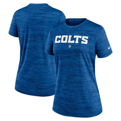 Indianapolis Colts Women's Sideline Velocity Performance T-Shirt - Royal on sale