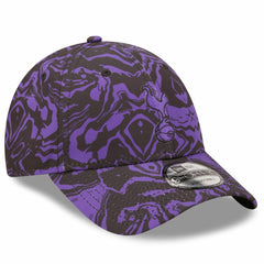 Tottenham Hotspur New Era Allover Print 9FORTY Adjustable Hat - Black/Purple cheap