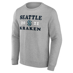 Seattle Kraken Fanatics Fierce Competitor Pullover Sweatshirt - Heather Charcoal Sweatshirts