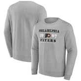 Philadelphia Flyers Fanatics Fierce Competitor Pullover Sweatshirt - Heather Charcoal Sweatshirts