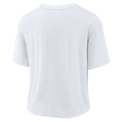 Tennessee Titans Women's High Hip Fashion T-Shirt - White/Navy sale