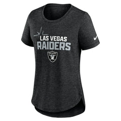 Las Vegas Raiders Women's Local Fashion Tri-Blend T-Shirt - Heather Black outlet