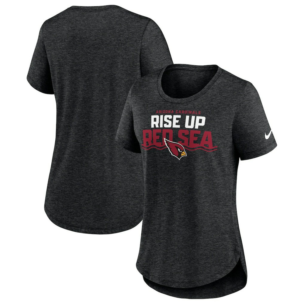 Arizona Cardinals Women's Local Fashion Tri-Blend T-Shirt - Heather Black on sale