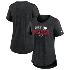 Arizona Cardinals Women's Local Fashion Tri-Blend T-Shirt - Heather Black on sale