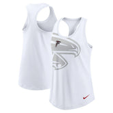 Atlanta Falcons Women's Tri-Blend Scoop Neck Racerback Tank Top - White outlet