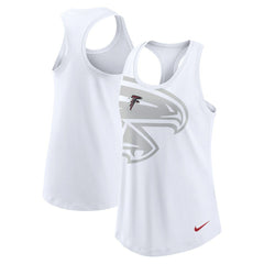 Atlanta Falcons Women's Tri-Blend Scoop Neck Racerback Tank Top - White outlet