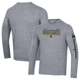 Vegas Golden Knights Champion Tri-Blend Long Sleeve T-Shirt - Heather Gray T-shirts