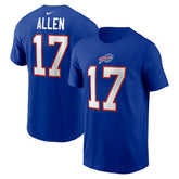Josh Allen Buffalo Bills Player Name & Number T-Shirt - Royal discount