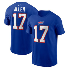 Josh Allen Buffalo Bills Player Name & Number T-Shirt - Royal discount