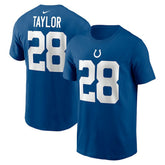 Jonathan Taylor Indianapolis Colts Player Name & Number T-Shirt - Royal outlet