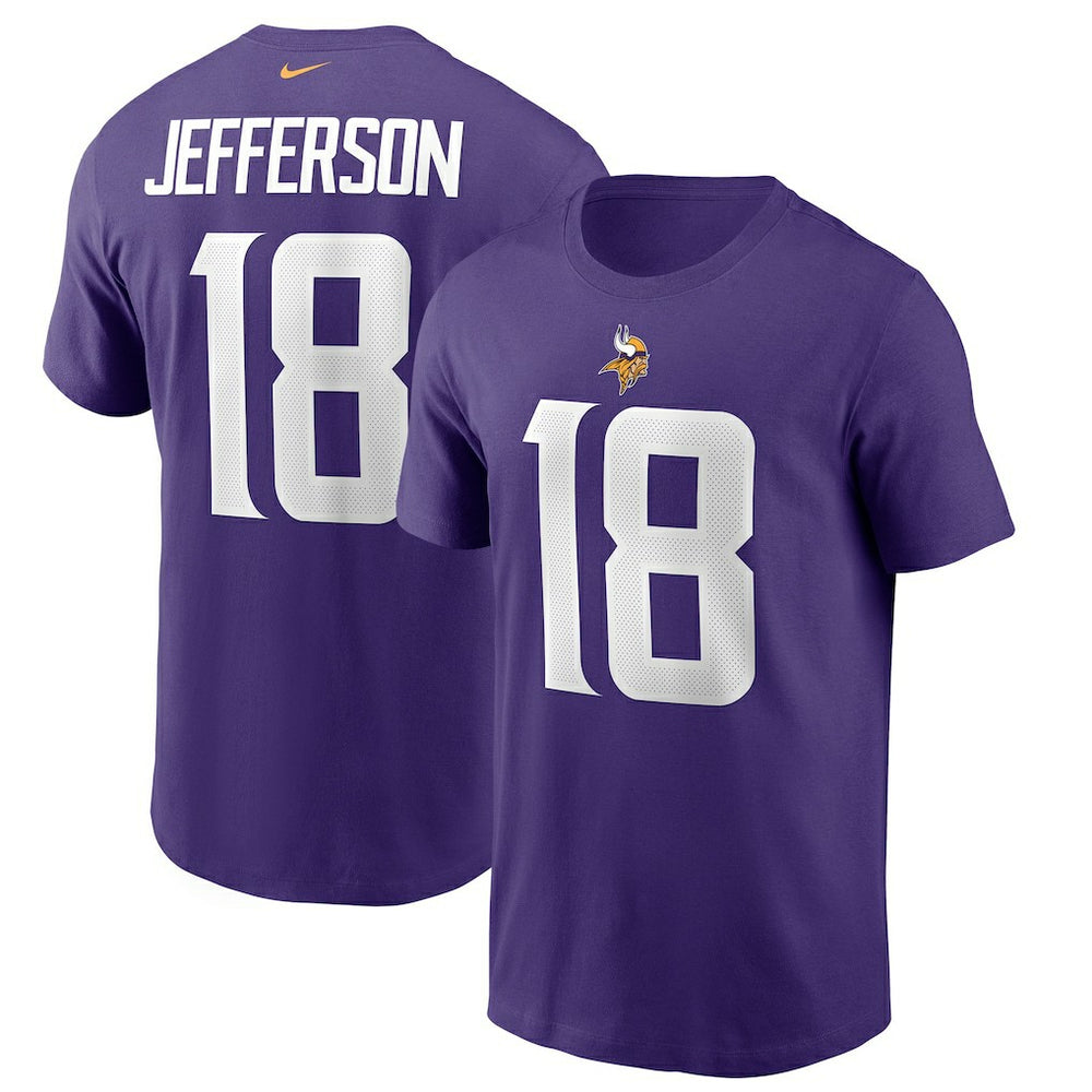 Justin Jefferson Minnesota Vikings Player Name & Number T-Shirt - Purple online