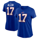Josh Allen Buffalo Bills Women's Player Name & Number T-Shirt - Royal cheap