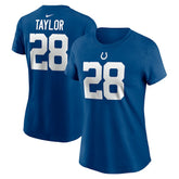 Jonathan Taylor Indianapolis Colts Women's Player Name & Number T-Shirt - Royal cheap
