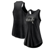 Chicago White Sox Women's Simplicity Swing Racerback Scoop Neck Tank Top Black
