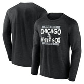 Chicago White Sox Heroic Play Raglan Long Sleeve T-Shirt Black