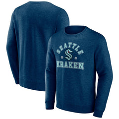 Seattle Kraken Fanatics Classic Arch Pullover Sweatshirt - Navy Sweatshirts