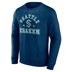 Seattle Kraken Fanatics Classic Arch Pullover Sweatshirt - Navy Sweatshirts