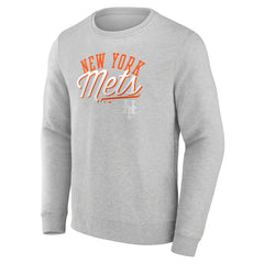 New York Mets Simplicity Pullover Sweatshirt Heather Gray