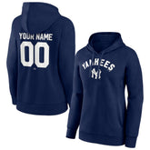 New York Yankees Women's Personalized Cooperstown Collection Winning Streak Pullover Hoodie Navy
