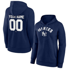 New York Yankees Women's Personalized Cooperstown Collection Winning Streak Pullover Hoodie Navy