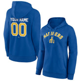 Seattle Mariners Women's Personalized Cooperstown Collection Winning Streak Pullover Hoodie Royal