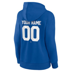 Los Angeles Dodgers Women's Personalized Team Winning Streak Pullover Hoodie Royal