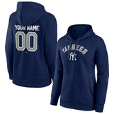 New York Yankees Women's Personalized Team Winning Streak Pullover Hoodie Navy