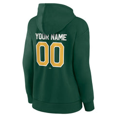 Athletics Women's Personalized Team Winning Streak Pullover Hoodie Green