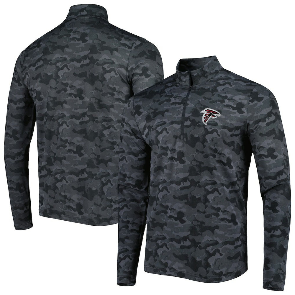 Atlanta Falcons Antigua Brigade Quarter-Zip Sweatshirt - Black sale