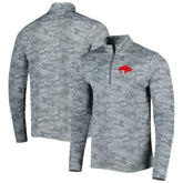 Buffalo Bills Antigua Brigade Throwback Quarter-Zip Top - Gray for sale