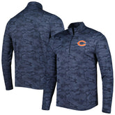 Chicago Bears Antigua Brigade Quarter-Zip Sweatshirt - Navy discount