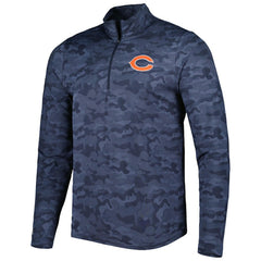 Chicago Bears Antigua Brigade Quarter-Zip Sweatshirt - Navy discount