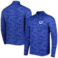 Indianapolis Colts Antigua Brigade Quarter-Zip Sweatshirt - Royal outlet