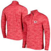 Kansas City Chiefs Antigua Brigade Quarter-Zip Sweatshirt - Red for sale