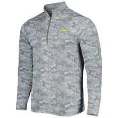 Los Angeles Chargers Antigua Brigade Quarter-Zip Sweatshirt - Gray outlet