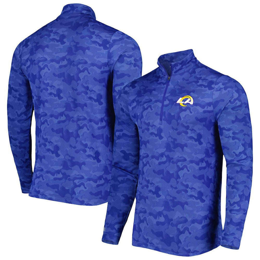 Los Angeles Rams Antigua Brigade Quarter-Zip Sweatshirt - Royal sale