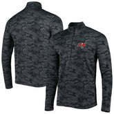 Tampa Bay Buccaneers Antigua Brigade Quarter-Zip Sweatshirt - Black for sale
